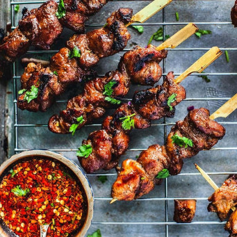 Charcoal Grilled Chicken Skewers 10pcs.