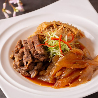 Marinated Beef Combo (Sliced Beef Shank, Beef Tripe, Beef Tendon) Made in HK ~400g