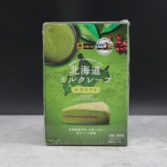 Hokkaido Green Tea Red Beans Flavored Crepe Cake 80gx4pcs/box