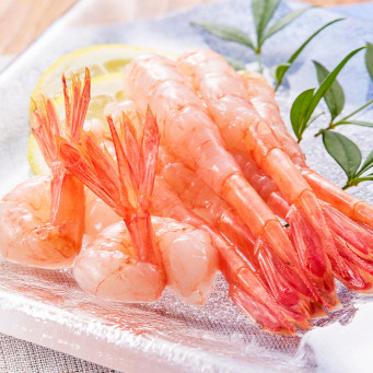 Russia Sashimi Peeled Pink Shrimp Size L (30pcs/pack)