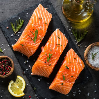 Norwegian Salmon Portion Cut Skinless ~180g